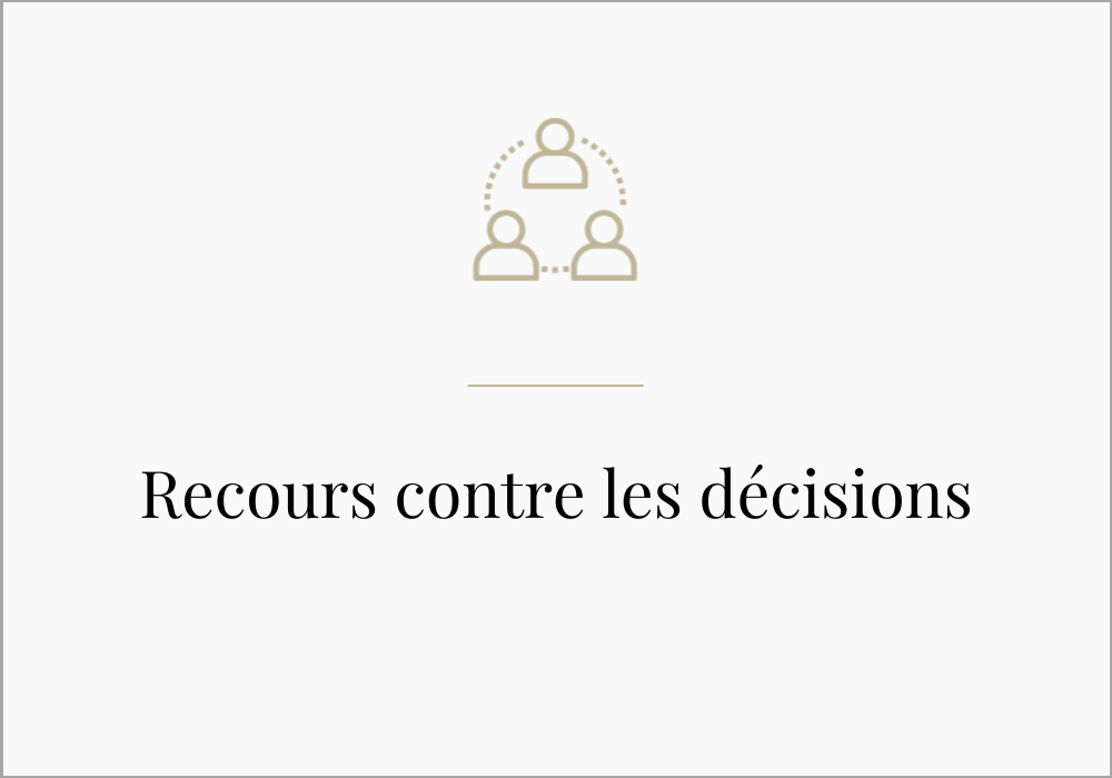 Recours contre les décisions
